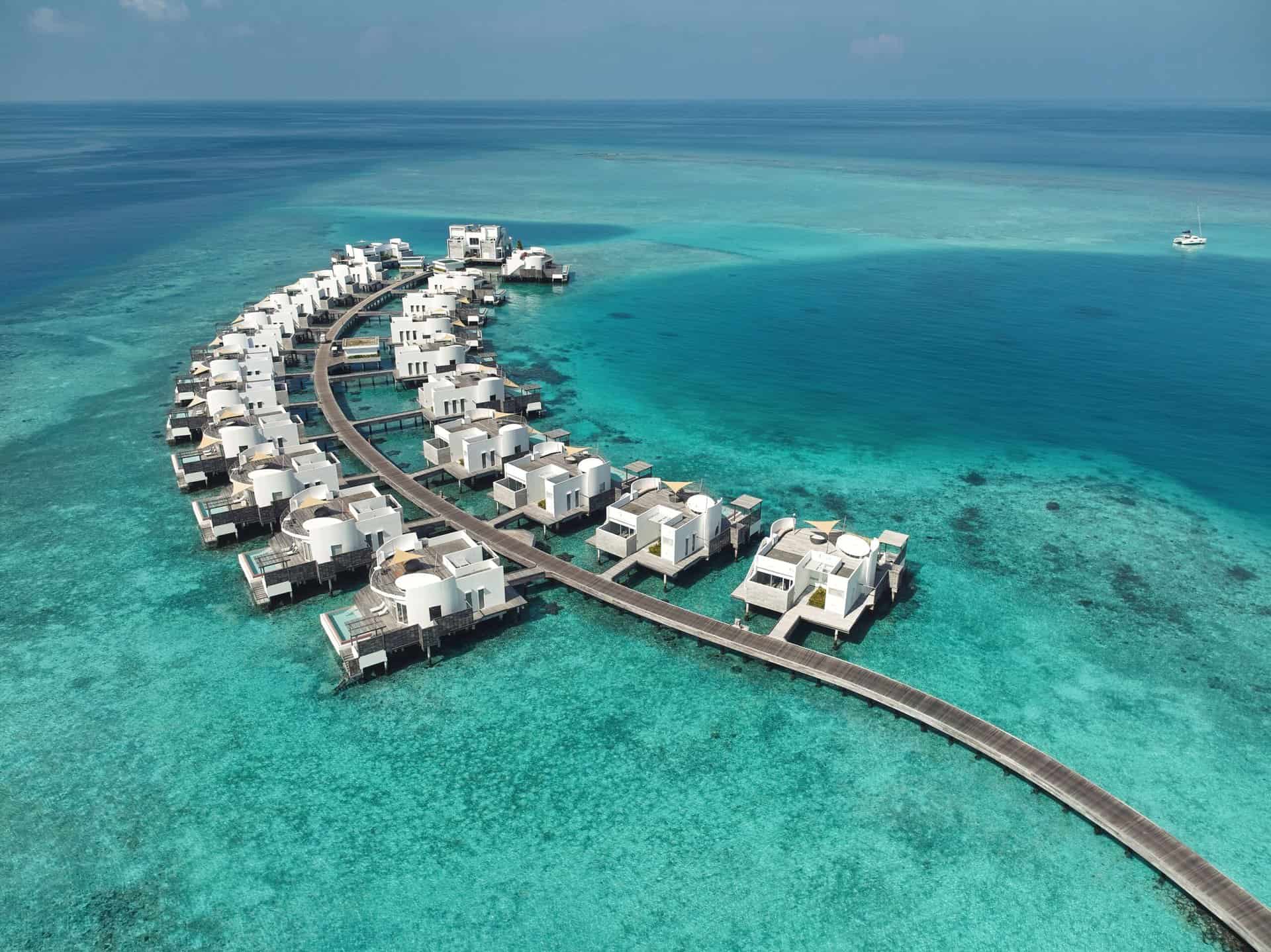 Jumeirah Maldives_High_resolution_300dpi-Jumeirah Maldives - Water Villas - Aerial View