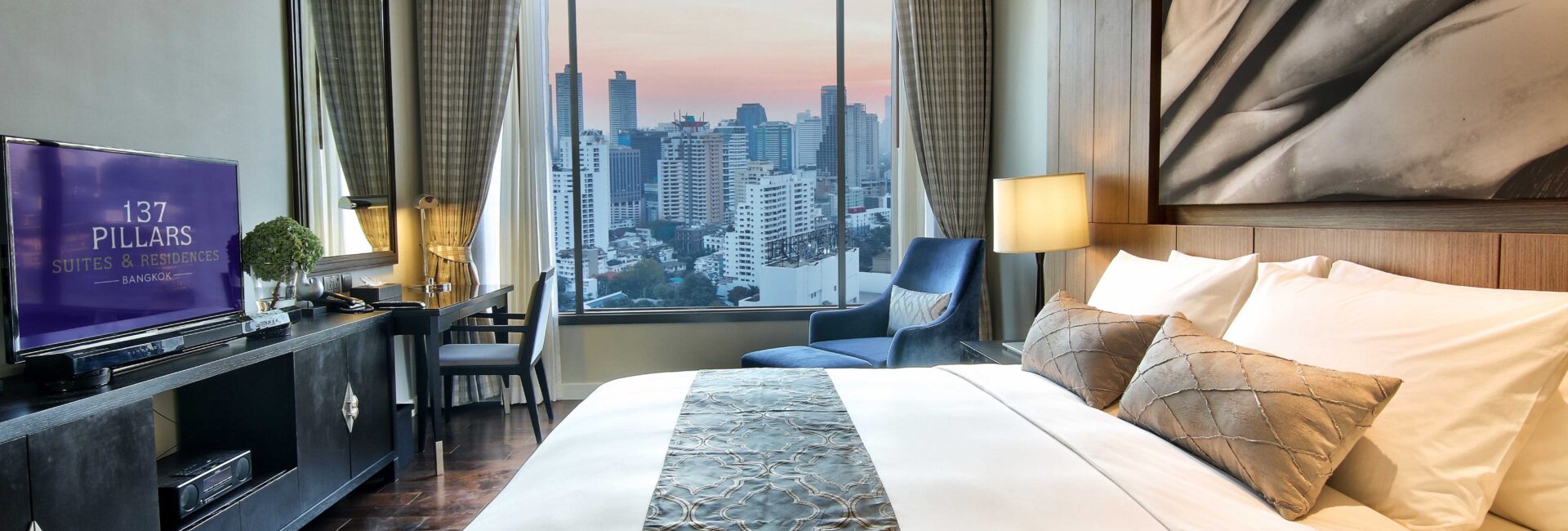 The Pillars One Bedroom Executive Residence - Bedroom Double_137 Pillars Suites & Residences Bangkok